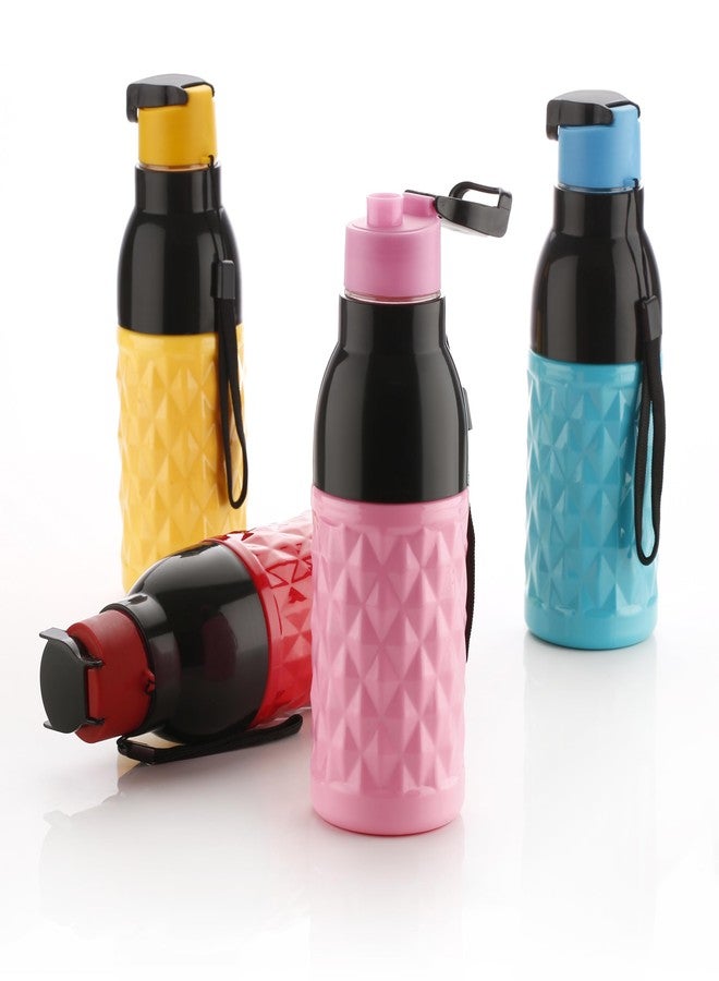 Clazkit زجاجة مياه معزولة من البولي يوريثان من كلازكيت دايموند، بغطاء بلاستيكي قلاب، سعة 500 مل، قد يختلف اللون - Image 3